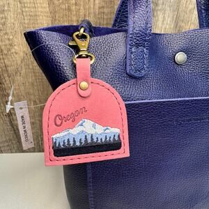 Portland Leather Oregon Charm FOXGLOVE FAST SHIP MOUNTAIN Bag Charm Pacific NW